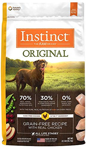 Instinct Original Getreide Free Rezept Natural Trockenfutter für Hunde von der Natur Vielzahl