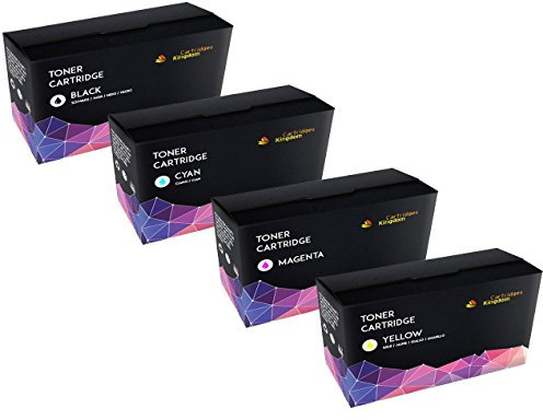 CARTRIDGES KINGDOM 4-er Set Toner für Epson C1700 C1750 CX17 (Schwarz, Cyan, Magenta, Gelb)