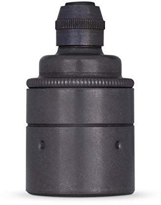 Vintage Glattmantel Lampenfassung aus Messing E27 - Das Original aus Europa - Bronze Antik Finish
