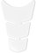 Paraserbatoio Tank Pad Adesivo 3D per Moto Slim Short Trasparente, 11.5 x 16.5 cm