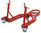 ConStands Mover II Racing - Motorrad Montageständer für Kawasaki ZRX 1200 S Rot Hinten Rangierhilfe Hinterrad-Ständer Heber