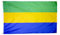Annin Flagmakers Gabun-Flagge in den USA, hergestellt nach Offiziellen Vereinten Nationen, Design-Spezifikationen (Modell 192756), 91 x 152 cm, Nicht anwendbar