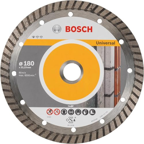 BOSCH Diamanttrennscheibe Standard für Universal Turbo, 180x22,23x2,5x10 mm, 10-er Pack, 2608603251