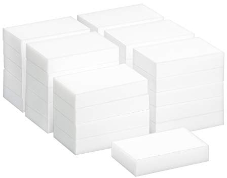 TRIXES 30 Stück Wunder-Reinigungsschwamm, Wunder-Schmutzradierer, Fleckenentferner-Pad, Eco, Weiß