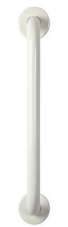 450 mm Safety Support Rail Stainless Steel White Grab Bar for Bathroom | Stainless Steel | Modern Safety Support Rail for Bathrooms | 100kg Capacity | Concealed Fixings