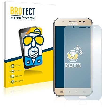 BROTECT Protector Pantalla Anti-Reflejos para Samsung Galaxy J7 2016 (2 Unidades) Película Mate Anti-Huellas