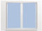 Soleil d'ocre 042552 Dolly Paire de Brise Bise Polyester Bleu 45 x 90 cm