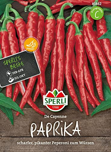 Paprikasamen - Paprika De Cayenne (scharf) von Sperli-Samen