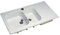 FRANKE - Evier blanc Romans 120x60 à poser 2 cuves - 1 égouttoir