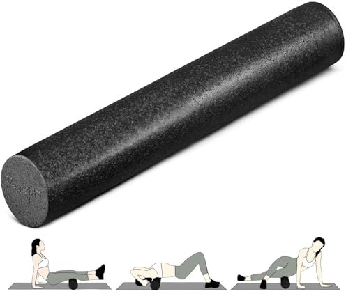 Yes4All Hochdichte Faszienrolle 30/45/60/90 CM Foam Roller, Schaumstoffrolle für Rücken Wirbelsäule, Beine, Pilates Rolle, Regeneration, Dehnung & Fitness-Rolle zur Selbstmassage, Viele Farboptionen
