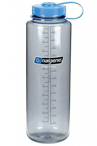 Nalgene HDPE Trinkflasche, weites Mundstück, BPA-frei, 1,42 l One Size Grey/340606