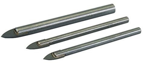 Silverline 217584 Tile and Glass Drill Bit Set 3pce 5, 6 and 8 mm