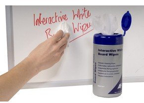Feuchte Whiteboard Reinigungstücher, 100x in Spender Box, Reinigung für Schreibtafel, Whiteboards, Reiniger Board Cleaner, Wipes