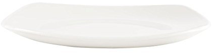 Churchill Super vitrificada W842 Plain Ware X SQUARED placa, blanco (Pack de 12)