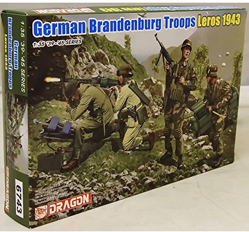 Dragon 500776743-1:35 German Brandenburg Troops, Leros'43, Figuren