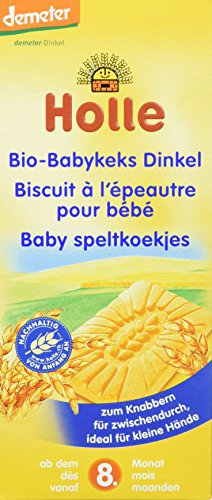 Holle Bio-Babykeks Dinkel, 3er Pack (3 x 150 g)