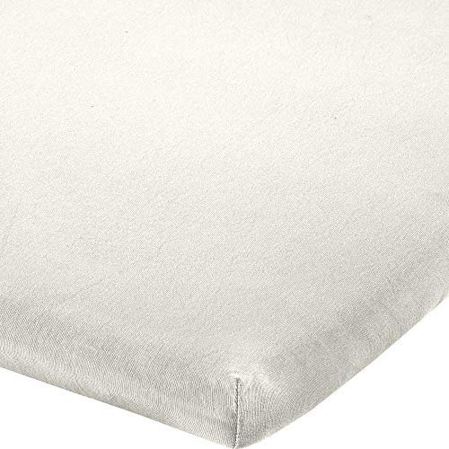 Erwin Müller Topper-Spannbettlaken Freising Elasthan-Jersey-Stretch - weiß Größe 140x200 cm - 160x220 cm - dehnbar, antipilling, bügelfrei, Rundumgummi