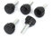sourcing map 5Stk M5 x 15 mm Plastik runder Kopf Schraube am Typ Klemmen Knopf Griff Schwarz de