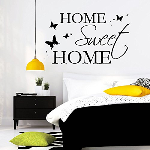 Wandtattoo Loft „Home Sweet Home“ Schriftzug - Wandtattoo, 30 Farben / 4 Größen