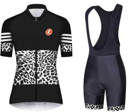 UGLY FROG Damen-Fahrradtrikot-Set, Sommer-Kurzarm, Mountainbike-Shirt und Shorts für MTB-Anzug, Fahrradbekleidung
