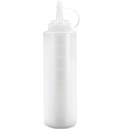 ibili 773904 Plastic Squeeze Bottle, White, 400 ml