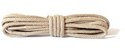 Kaps Schnürsenkel rund und dünn - 2mm breite Schnürbänder aus 100% Baumwolle in hochwertiger Qualität - Schuhbänder, 36 - Hell Beige, 60 cm - 3 to 4 à–senpaare , 36 - Hell Beige