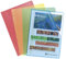Exacompta 56119E 10er Pack PP-Kunststoff Aktenhüllen. Für DIN A4 transparent genarbt farbig sortiert oben und seitlich offen Plastikhülle Klarsichthülle für Büro und die mobile Organisation