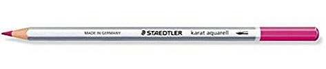 Staedtler 125-61 karat aquarell Farbstift, wasservermalbar, 6 Stück im Kartonetui, rotlila