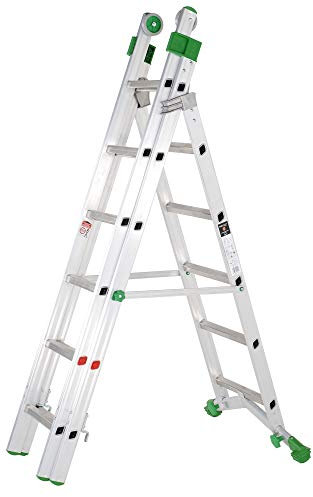 TB Davies EN 131 Industrial 2.0m Aluminium Combination Ladder-Reach high ceilings, Multi-purpose ladder, Tough Italian Design, Made in Italy