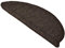 Beautissu Treppenstufen Matten 55x15 cm – 15 Stück Schmale Treppen Stufenmatten Selbstklebend Innen Treppenmatten Stufenmatte Teppich Treppenteppich Stufenteppich Halbrund Dunkelbraun – ProStair