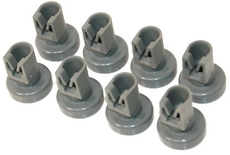 Electrolux Rueda de cesta superior para lavavajillas, paquete de 8. Número de pieza original 50286967000