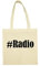 Reifen-Markt Tasche #Radio Größe 38x42 Farbe Natur Druck Schwarz