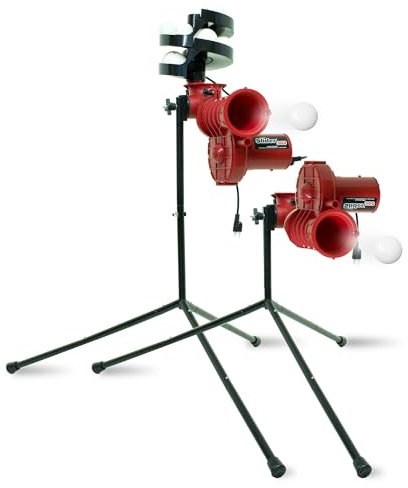 Heater Sports Slider Lite 360 Machine de Lancer de Baseball avec Distributeur Automatique de balles – Livraison précise à 360 degrés, Outil d'entraînement Durable et Portable pour Tous Les âges