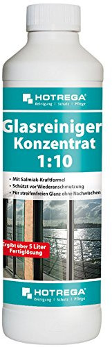 HOTREGA Glasreiniger 1:10 Konzentrat, Reinigung Glasflächen, Reiniger Glas (500ml)