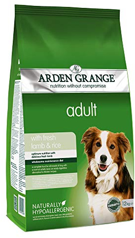 Arden Grange Adult Dry Dog Food with Fresh Lamb and Rice, 12 kg