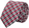 Fabio Farini - Elegante Herren Krawatte kariert - 8cm Breite in verschiedenen Farben - Schlips mit Karomuster Mehrfarbig Grau Rot Weiß