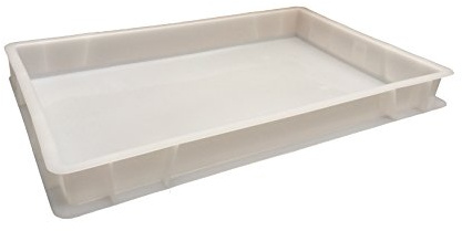 Plastic Stacking Food Grade Pizza Dough Bakery Euro Trays - Commercial Quality! 12 Litre Stackable HDPE Containers - Chemical Resistant (4)