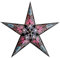 starlightz Papierstern Jaipur M PINK/Black 60 cm Lampenschirm, Fensterdeko, Weihnachtsstern, handgemacht - das Original aus Indien
