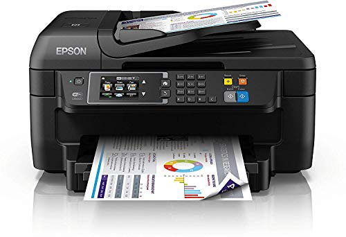 Epson C11CF77402 WorkForce WF-2760DWF 4-in-1 Multifunktionsdrucker (Drucken, Duplex, Scannen, Kopieren, Faxen, WiFi, Dokumenteneinzug) schwarz