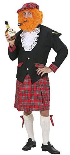 W WIDMANN MILANO Party Fashion - Kostüm Schotte, Jacke, Jabot, Kilt, Schleifen für Strümpfe, Hut, Karneval