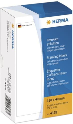 HERMA Frankier-Etiketten 130x40mm doppelt VE=500 Stück