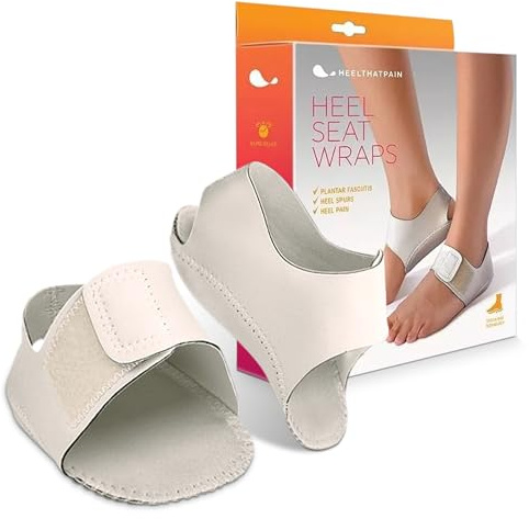 Heel That Pain Heel Seat Wraps for Plantar Fasciitis and Heel Spurs - Perfect for Heel Pain Relief While Barefoot or with Sandals | Patented, Clinically Proven, 100% Guaranteed (XL)