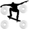 MATOP Blanko-Skateboard-Räder, 53 mm, 99a, professionelles Skateboard-Rollen-Set für Kinder, Jungen, Mädchen, Jugendliche, Anfänger und bestes Geschenk