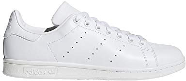 adidas Originals Men's Stan Smith Shoes, White/White/White, 8