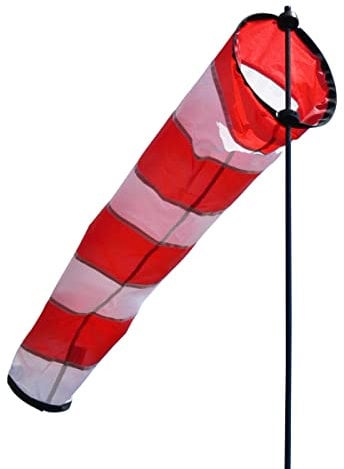 CIM Windsack - AVIA - Sock L - UV-beständig und wetterfest - Ø18cm, Länge: 73cm, Standhöhe: 97cm - inkl. Fiberglasstab