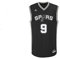 adidas Herren SA Spurs Parker Replica Basketballtrikot NBA Trikots, schwarz/weiß, L-54
