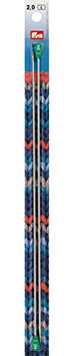 Prym Jacket Knitting Needle, Aluminium, Grey, 2 mm