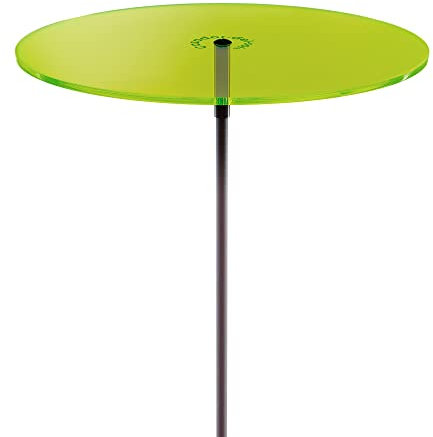 Cazador-del-sol ® - das Original | UNO | 1 Stück | Sonnenfänger-Scheibe grün | Durchmesser 20 cm | Höhe 175 cm