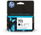HP 711 Schwarz 38 ml Original Druckerpatrone (CZ129A) mit originaler HP Tinte, für DesignJet T120, T125, T130, T520, T525, T530 Großformatdrucker sowie den HP 711 DesignJet Druckkopf