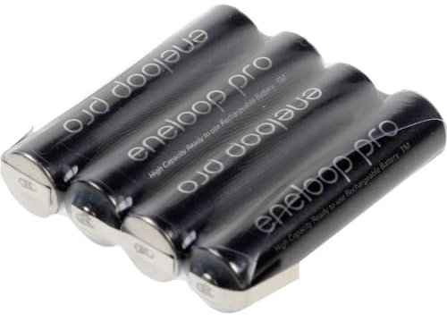 Panasonic eneloop Pro Akkupack 4x Micro (AAA) Z-Loetfahne NiMH 4.8V 900 mAh